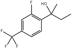 2-(2-fluoro-4-(trifluoromethyl)phenyl)butan-2-ol Structure