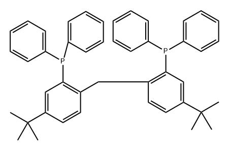 Phosphine, 1,1'-[methylenebis[5-(1,1-dimethylethyl)-2,1-phenylene]]bis[1,1-diphenyl- Structure