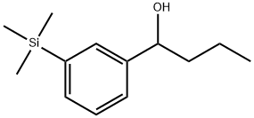 α-Propyl-3-(trimethylsilyl)benzenemethanol Structure