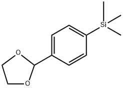 (4-(1,3-dioxolan-2-yl)phenyl)trimethylsilane Struktur