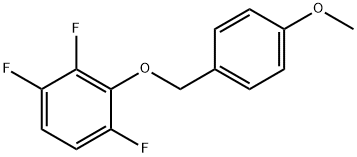 1,2,4-Trifluoro-3-[(4-methoxyphenyl)methoxy]benzene Structure