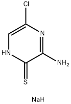 3-氨基-5-氯-2(1H)-吡嗪硫酮钠盐 (1:1) 结构式