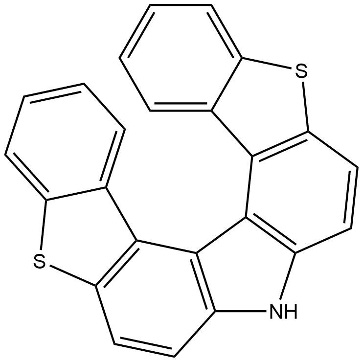 8H-Bis[1]benzothieno[2,3-c:3',2'-g]carbazole Structure