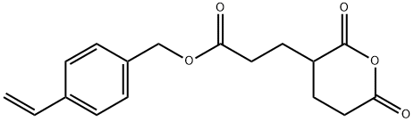 (4-乙烯基苯基)甲基四氢-2,6-二氧代-2H-吡喃- 3-丙酸酯,1801878-11-4,结构式