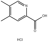 4,5-dimethylpyridine-2-carboxylic acid hydrochloride 化学構造式