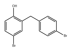 4-Bromo-2-(4-bromobenzyl)phenol Struktur