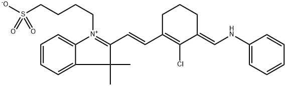 4-(2-((E)-2-((E)-2-Chloro-3-((phenylamino)methylene)cyclohex-1-en-1-yl)vinyl)-3,3-dimethyl-3H-indol-1-ium-1-yl)butane-1-sulfonate|