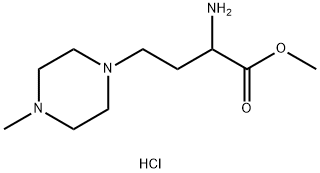 methyl 2-amino-4-(4-methylpiperazin-1-yl)butanoate trihydrochloride Struktur