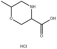 3-Morpholinecarboxylic acid, 6-methyl-,hydrochloride Structure