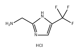 4-(trifluoromethyl)-1H-imidazol-2-yl]methanamine dihydrochloride Structure