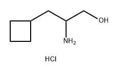 2-amino-3-cyclobutylpropan-1-ol hydrochloride 化学構造式