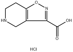 4H,5H,6H,7H-[1,2]oxazolo[4,5-c]pyridine-3-carboxylic Acid hydrochloride 化学構造式