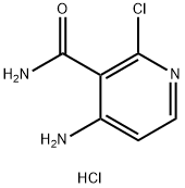 4-amino-2-chloropyridine-3-carboxamide hydrochloride Struktur