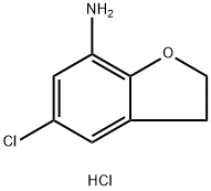 5-chloro-2,3-dihydro-1-benzofuran-7-amine hydrochloride Structure