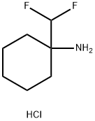 1-(difluoromethyl)cyclohexan-1-amine hydrochloride Structure