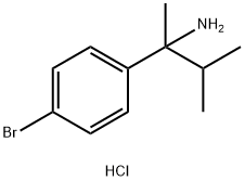 2-(4-bromophenyl)-3-methylbutan-2-amine hydrochloride 化学構造式