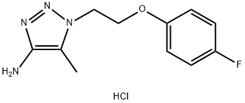 1-[2-(4-fluorophenoxy)ethyl]-5-methyl-1H-1,2,3-triazol-4-amine hydrochloride Structure