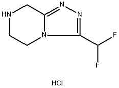3-(Difluoromethyl)-5h,6h,7h,8h-[1,2,4]triazolo[4,3-a]pyrazine dihydrochloride,1803600-63-6,结构式