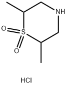 2,6-dimethyl-1lambda6-thiomorpholine-1,1-dione hydrochloride,1803601-97-9,结构式