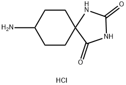 8-氨基-1,3-二氮杂螺[4.5]癸烷-2,4-二酮盐酸盐 结构式