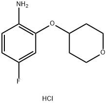 4-fluoro-2-(oxan-4-yloxy)aniline hydrochloride 结构式