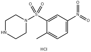 1-(2-methyl-5-nitrobenzenesulfonyl)piperazine hydrochloride Structure
