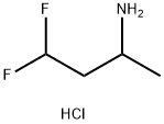 4,4-difluorobutan-2-amine hydrochloride Structure