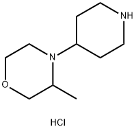 3-methyl-4-(piperidin-4-yl)morpholine dihydrochloride Struktur