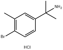 2-(4-bromo-3-methylphenyl)propan-2-amine HCl Struktur