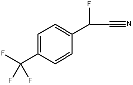 Benzeneacetonitrile, α-fluoro-4-(trifluoromethyl)- Structure