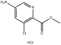 methyl 5-amino-3-chloropyridine-2-carboxylate Hydrochloride Structure