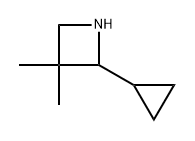 2-cyclopropyl-3,3-dimethyl-azetidine 结构式