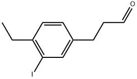 4-Ethyl-3-iodophenylpropanal Struktur