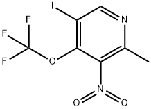 5-Iodo-2-methyl-3-nitro-4-(trifluoromethoxy)pyridine,1804358-13-1,结构式