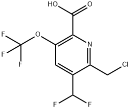 2-(Chloromethyl)-3-(difluoromethyl)-5-(trifluoromethoxy)pyridine-6-carboxylic acid|