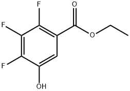 Ethyl 2,3,4-trifluoro-5-hydroxybenzoate Struktur