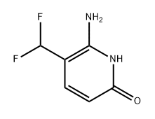 6-amino-5-(difluoromethyl)pyridin-2-ol 化学構造式