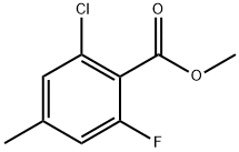 methyl 2-chloro-6-fluoro-4-methylbenzoate Struktur
