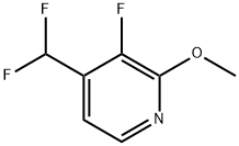 4-(Difluoromethyl)-3-fluoro-2-methoxypyridine Struktur