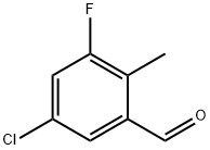 5-chloro-3-fluoro-2-methylbenzaldehyde Structure