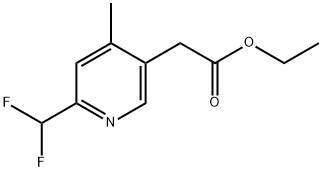 Ethyl 2-(difluoromethyl)-4-methylpyridine-5-acetate|