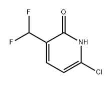 6-氯-3-(二氟甲基)吡啶-2(1H)-酮, 1805305-00-3, 结构式
