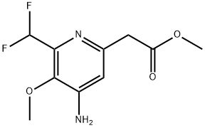 Methyl 4-amino-2-(difluoromethyl)-3-methoxypyridine-6-acetate Structure