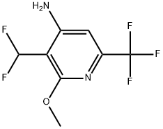4-Amino-3-(difluoromethyl)-2-methoxy-6-(trifluoromethyl)pyridine|