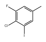 2-chloro-1-fluoro-3-iodo-5-methylbenzene 化学構造式