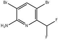 3,5-dibromo-6-(difluoromethyl)pyridin-2-amine|