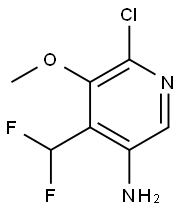 6-氯-4-(二氟甲基)-5-甲氧基吡啶-3-胺, 1806070-37-0, 结构式