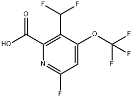 3-(Difluoromethyl)-6-fluoro-4-(trifluoromethoxy)pyridine-2-carboxylic acid|