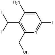 4-Amino-3-(difluoromethyl)-6-fluoropyridine-2-methanol Structure