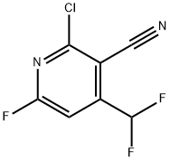 2-氯-4-(二氟甲基)-6-氟烟腈, 1807027-42-4, 结构式